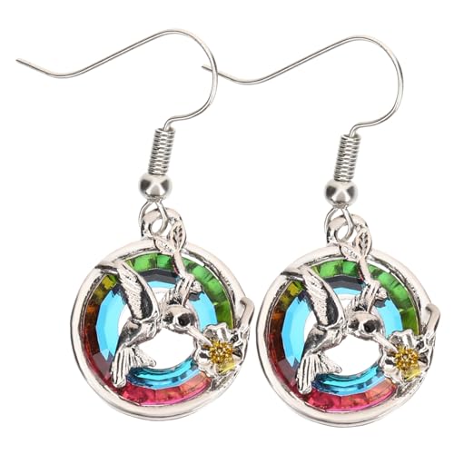 Beaupretty Kolibrohrringe Für Frauen Mit Kristallanhängern Baumelnde Tropfenohrringe Vogelohrringe Für Damen Ohrringe Mit -design von Beaupretty