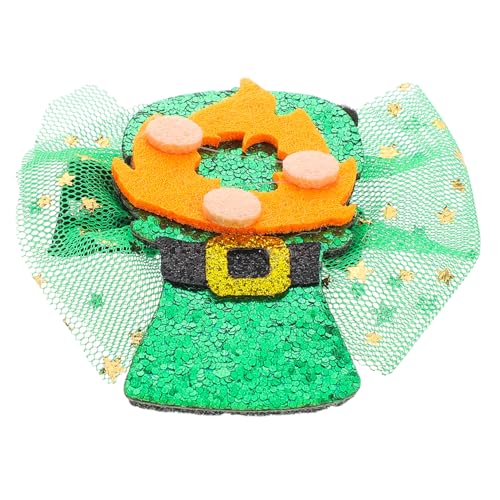 Beaupretty Irischer Mesh Haarclip Grün für Mädchen Vielseitiges Haarschmuck Accessoire mit Kreativem Design für Patrick's Day Party Fotorequisiten und Festliche Anlässe von Beaupretty