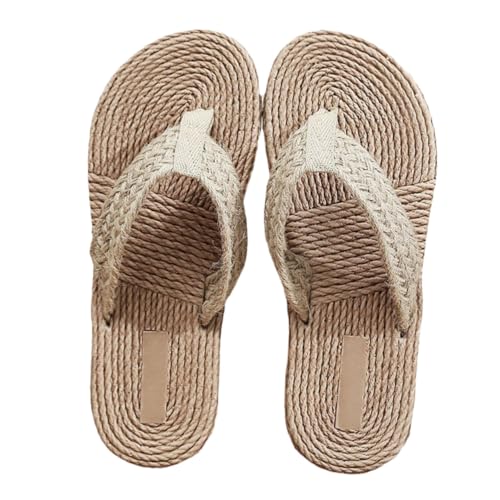 Beaupretty Japanische Hausschuhe Damen Sommer Rutschfeste Flache Sohle Atmungsaktive Geflochtene Sandalen Indoor Slipper Bequeme Sommerschuhe Geschenkidee für Frauen Beaupretty Japanische Hausschuhe Damen Sommer Rutschfeste Flache Sohle Atmungsaktive Geflochtene Sandalen Indoor Slipper Bequeme Sommerschuhe Geschenkidee für Frauen von Beaupretty