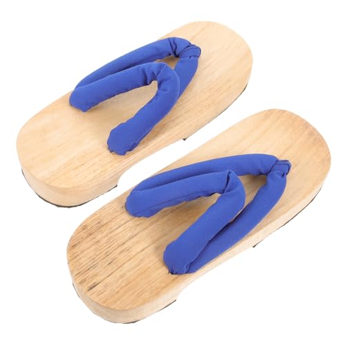 Beaupretty Japanische Holzclogs Damen rutschfeste Atmungsaktive Indoor Clogs Komfortable Sommerschuhe mit Robustem Holzfußbett Geeignet für Wohnzimmer Küche und Hotel Passend für Fuß von Beaupretty