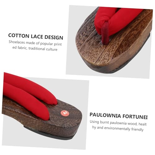 Beaupretty Japanische Holzclogs Herren Sommer Sandalen Atmungsaktiv Rutschfest Modisch Leichte Eva sohle Bequeme Hausschuhe für Alltag und Freizeit von Beaupretty