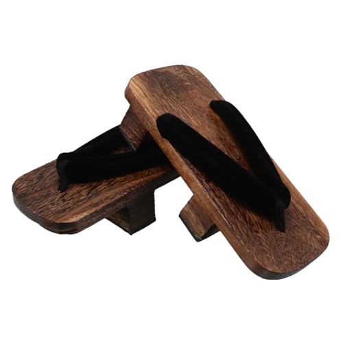 Beaupretty Japanische Holzclogs Traditionelle Langlebige Bequeme Holzpantoffeln für Damen und Herren für Indoor Cosplay Kulturveranstaltungen Sommer Kimono Mode von Beaupretty