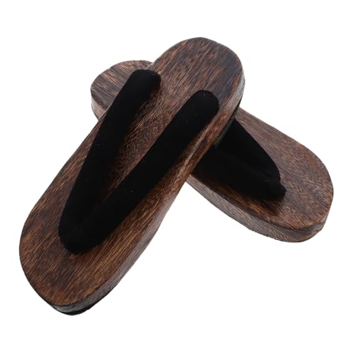 Beaupretty Japanische Holzsandalen mit Runder Spitze Langlebig und Ergonomisch Klassische Kimono Slippers für Herren Minimalistisches Design für Komfortables Indoor Tragen von Beaupretty