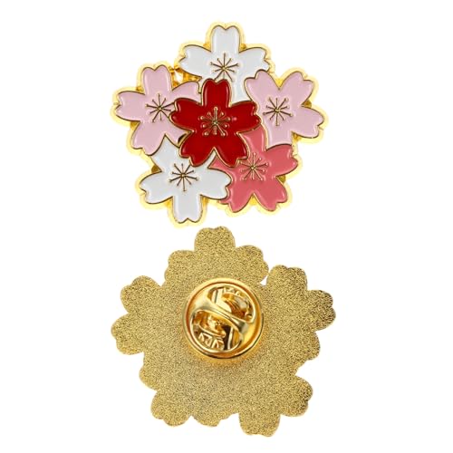 Beaupretty Japanische Kirschblüten Brosche Anstecknadel für Kleidung und Taschen Dekorativ Modisch Zufälliges Design für Frauen und Mädchen Geeignet für Alltag und Besondere Anlässe von Beaupretty
