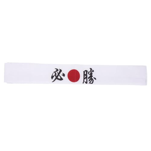 Beaupretty Japanisches Karate-Stirnband Hachimaki-Stirnband Samurai-Stirnband Ninja-Stirnbänder Karate-Stirnband Für Männer Weiß von Beaupretty