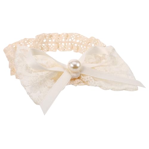 Beaupretty Junge Mädchen Stirnband mit Schleife aus Spitze Elastisches Verstellbares Haarband für Neugeborene Mädchen Weiches Haarschmuckzubehör Hübsches Design Kopfbedeckung von Beaupretty