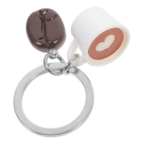 Beaupretty Kaffeebohnen Schlüsselanhänger mit Becher Anhänger Langlebiger Schlüsselring Taschen und Geldbörsenanhänger für Kaffeeliebhaber Vielseitiger Charm für Rucksäcke und Schlüsselbund Beaupretty Kaffeebohnen Schlüsselanhänger mit Becher Anhänger Langlebiger Schlüsselring Taschen und Geldbörsenanhänger für Kaffeeliebhaber Vielseitiger Charm für Rucksäcke und Schlüsselbund von Beaupretty