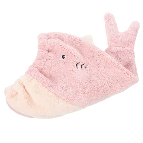 Beaupretty Karikatur Trocknen Mit Kapuze Haartuch Mikrofaser Erwachsene Plumpsen Wickeln Haare Lockig Handtuch Haarwickel Badekappe Trockene Haarkappe Dusche Fön Hut Rosa Korallenvlies von Beaupretty