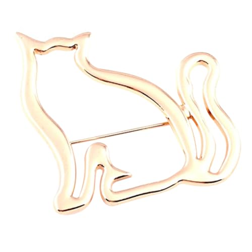 Beaupretty Katze Brosche Anstecknadel Goldene Hollow Pin für Kleidung Hüte und Taschen Niedliches Katzenmotiv für Frauen Langlebig und für Alltag und Besondere Anlässe Beaupretty Katze Brosche Anstecknadel Goldene Hollow Pin für Kleidung Hüte und Taschen Niedliches Katzenmotiv für Frauen Langlebig und für Alltag und Besondere Anlässe von Beaupretty
