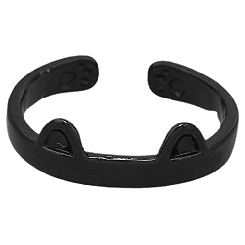 Beaupretty Katzenring Für Frauen Personalisierter Öffnungsring Aus Einzigartiger Tier-schmuck Verstellbarer Fingerring Kleiner Damenring Modisches Accessoire von Beaupretty