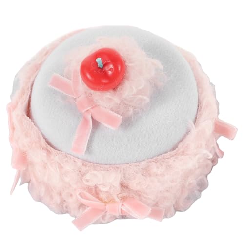 Beaupretty Kirschkuchen-Haarnadel Haarspangen Haarklammern für Frauen Lebensmittel-Haarnadelkurve Kleine Mädchenhaarklammern Haarklammern für Mädchen kreative Haarspange Plüschstoffe von Beaupretty