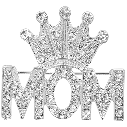 Beaupretty Kleidung Anstecknadel Muttertag Emaille Anstecknadel Strass Krone Brosche Pin Mama Anstecknadel Broschen Großes Einzigartiges Revers Lustige Emaille Mama Pins Mutter Brosche Ab von Beaupretty