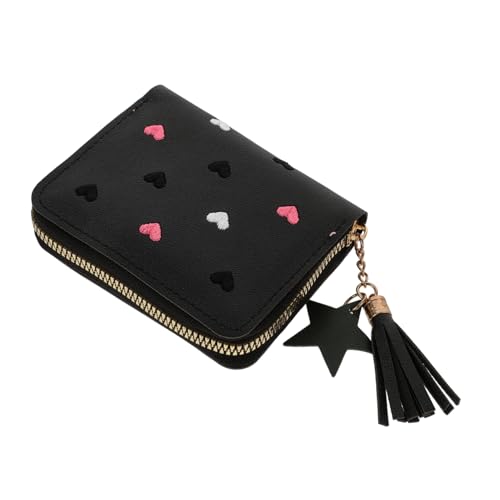 Beaupretty Kleine Geldbörse Für Damen Mit Reißverschluss Münzfach Und Kartensteckplätzen Tragbar Und Praktisch Für Täglichen Gebrauch von Beaupretty