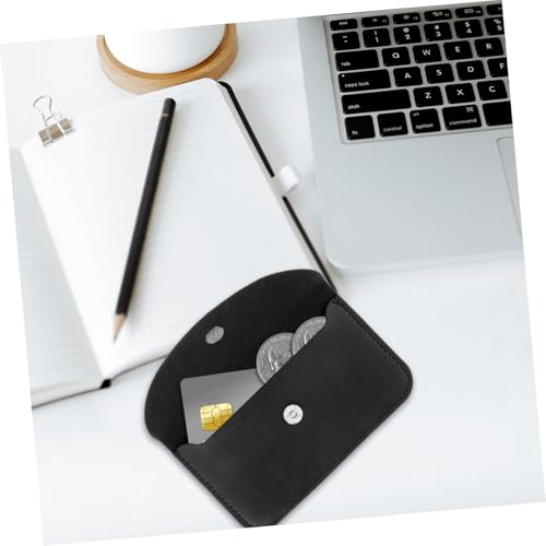 Beaupretty Kleine Münzgeldbörse Damen mit Knopfverschluss Kompakt und Leicht Vielseitiger Coin Purse für Reisen und Alltag Sichere Aufbewahrung von Münzen und Karten Schlichtes Design in von Beaupretty