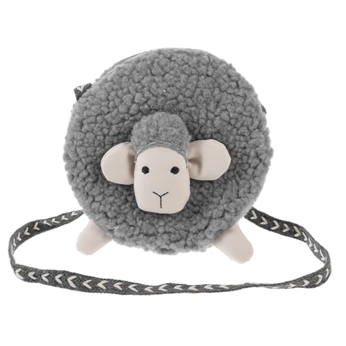 Beaupretty Kleine Mädchen Umhängetasche mit Cartoon Schaf Design Baumwolle Leicht und Langlebig Münztasche für Outdoor Reisen Süße Aufbewahrungstasche für Kleingeld von Beaupretty