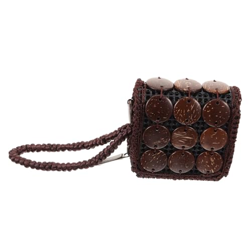 Beaupretty Kleines Damen Portemonnaie Vintage Stil Geflochtene Münztasche für Lippenstift Schlüssel Leichtes Mini Geldbeutel mit Münzfach Praktisch und Elegant für Frauen Alltag und Geschenk von Beaupretty