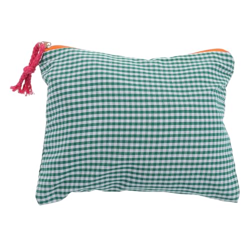 Beaupretty Kleine Tragbare Kosmetiktasche Mit Retro-Karomuster Aufbewahrungstasche Für Make-up Und Schreibwaren Reisefähige Multifunktionsbeutel Für Studenten Und Alltag von Beaupretty