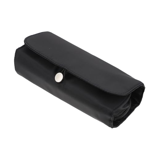 Beaupretty Kosmetiktasche Fächer Großes Fassungsvermögen Tragbar Robust Schminkpinsel Organizer Schwarz Elegantes Design Für Damen Alltag Multifunktionale Aufbewahrung von Beaupretty