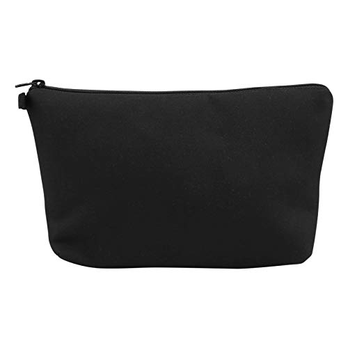 Beaupretty Reine Schwarze Kosmetiktasche Federmäppchen Aus Baumwolle Pinsel-Organizer Make-up-Tasche Kosmetischer Make-up-Koffer Reisekosmetiktasche Tragbar Polyurethan Geldbörse Reisen von Beaupretty