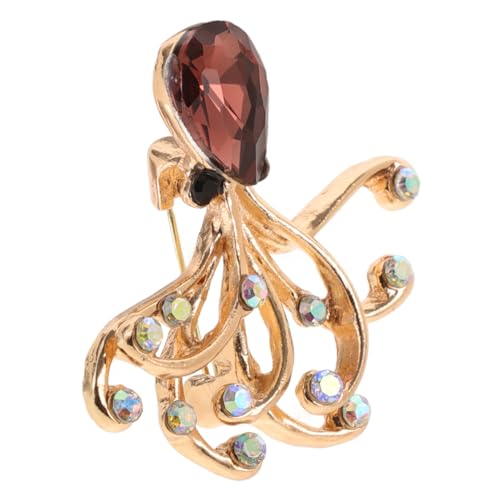 Beaupretty Oktopusbrosche Mit Strasssteinen Für Kostüme Halloween-schmuckzubehör Gruselige Kostümbrosche Süße Meerestier-anstecknadel Strass-schmucknadel Für Damen Und Herren von Beaupretty