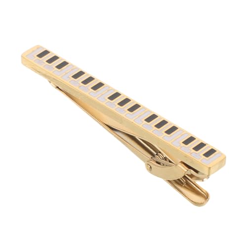 Beaupretty Kreative Herren Krawattenklammer Musikthema Klavier Design aus Titanstahl Eleganter Langlebiger Anstecker für Business Konzert Hochzeit Modisches von Beaupretty