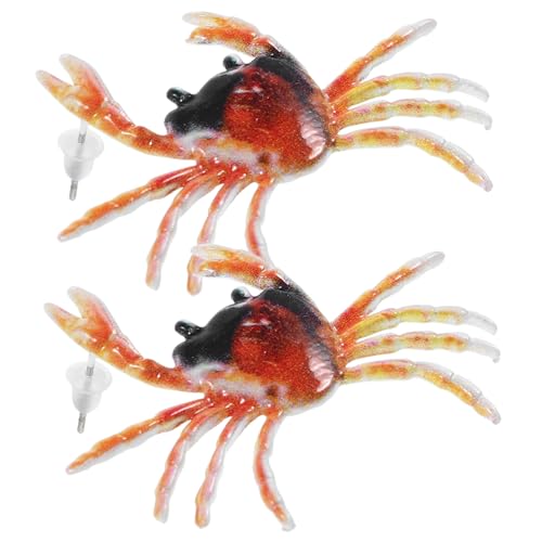 Beaupretty Krabben Ohrstecker Für Damen Krabbenohrringe Schmuck Tierohrringe Partyohrringe Aus Besonderer Modeschmuck Für Frauen von Beaupretty