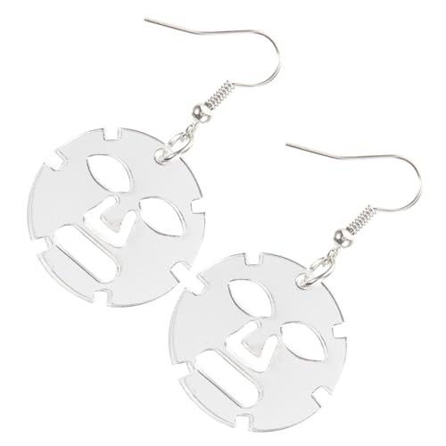 Beaupretty Kreative Punk Ohrhänger Gesichtsmasken Design Leichte Statement Ohrringe für Damen und Mädchen Hautfreundlich Langlebig Modischer Schmuck für Alltag Party und von Beaupretty