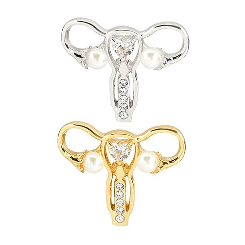 Beaupretty Kreative Uterusform Brosche Legierung Goldene Anstecknadel für Frauen Geeignet für Kleidung Taschen und Schals Perfektes für Besondere Anlässe von Beaupretty
