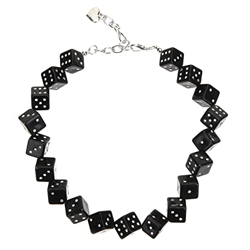 Beaupretty Kreative Würfelhalskette Elastisches Lustiges Spielhalsband für Damen und Herren für Partys Hochzeiten und Alltag von Beaupretty