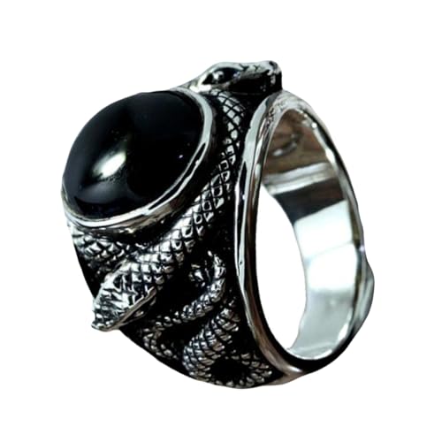 Beaupretty Schlangenfingerring Aus Schwarz Damenring Fingerring Schmuck Finger Schlangenkette Ring Zubehör von Beaupretty