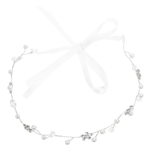 Beaupretty Hochzeit Kopfschmuck Kristall Strass Braut Stirnband Brautschmuck Haare Mit Spitzenband Haarreif Hochzeit Für Frauen Madchen Silber von Beaupretty