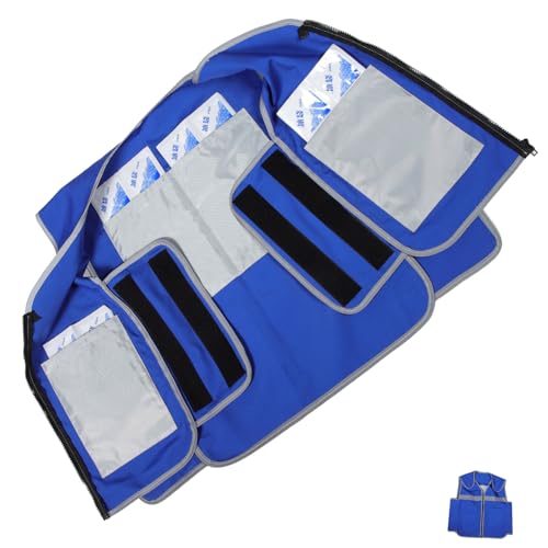 Beaupretty Kühlweste Mit Eisbeuteln Für Herren Wiederverwendbar Kühlend Für Arbeit Und Outdoor-aktivitäten Im Sommer Angenehm Zu Tragen von Beaupretty