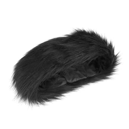 Beaupretty Kunstpelz Stirnband für Damen Warmes Winter Headwrap Schwarz und Tierfreundlich für Kalte von Beaupretty