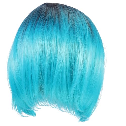Beaupretty Kurz Bob Perücke Damen Gradient Farbverlauf Kurzhaar Perücke Hochtemperaturfaser Party Cosplay Hautfreundlich Komfortabel Für Hauttöne von Beaupretty
