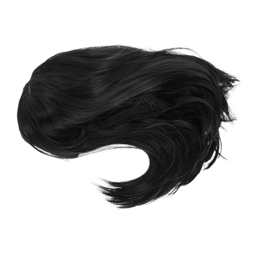 Beaupretty Kurze Schwarze Perücke Mit Für Frauen Natürliche Synthetische Haarperücke Für Cosplay Alltag Partys Und Besondere Anlässe von Beaupretty