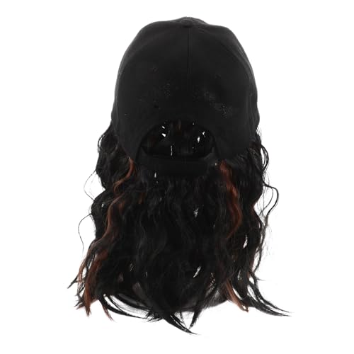 Beaupretty Kurzhaarperücken Für Damen Baseballkappe Perückenhüte Mit Haaren Für Schwarze Damen Perücken Für Krebspatientinnen Damenhut Perückenhüte Mit Befestigten Haaren von Beaupretty