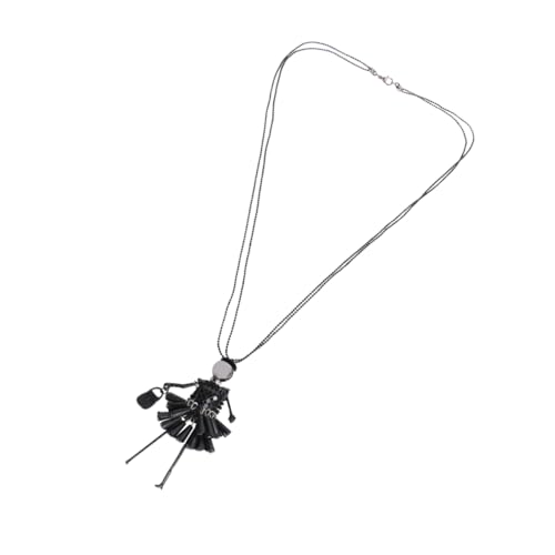 Beaupretty Lange Cartoon Halskette mit Anhänger für Damen Lustiges Modisches Schmuckstück Schwarz für Partys Reisen und Festivals Leicht Langlebig und Vielseitig Kombinierbar von Beaupretty