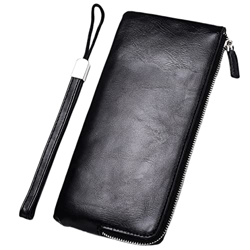 Beaupretty Lange Herren Geldbörse Strapazierfähigem Material Reißverschluss Geldbeutel mit Kartenfächern für Outdoor Reisen Praktische Geldtasche für Männer Geeignet für Besondere Anlässe von Beaupretty
