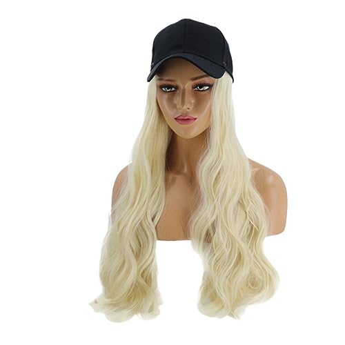 Beaupretty Lange Lockige Haarperücke Lange Perückenkappenfrisuren Beanie-hut-perücke Synthetische Perücke Mit Baseballkappe Lange Haarperücke Kappe Party-haar-perücke Mit Hut Frau Haarkappe von Beaupretty