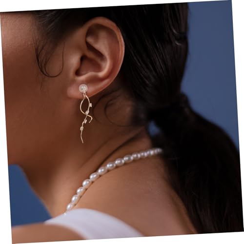 Beaupretty Lange Quasten Ohrringe Damen Zirkonia Tropfen Ohrhänger Kupfer Schmuck für Party Hochzeit Alltag von Beaupretty