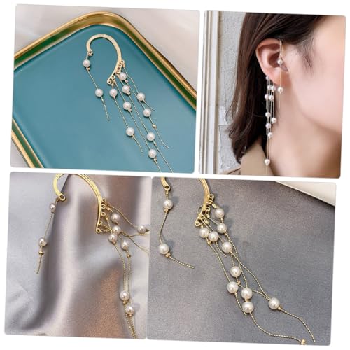Beaupretty Langer Quasten Ohrclip mit Knorpel Earcuff aus Langlebiger Modischer Ohrschmuck für Damen Ohrloch Vielseitig für Alltag und Besondere Anlässe Geeignet von Beaupretty