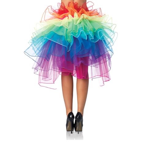Beaupretty Layered Regenbogen Tutu Rock Mädchen Tanzen Tutu Rock Mini Blase Rock Regenbogen Ballett Tutu Kleid mit Verstellbaren Band Krawatte von Beaupretty