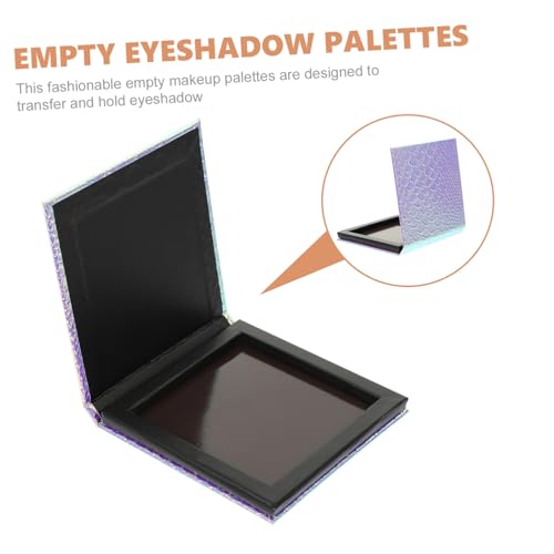 Beaupretty Leere Magnetische Lidschattenpalette mit Meerjungfrauen schuppen design Kompakte Make up box Leicht mit Schutzdeckel für DIY Lidschatten Lippenstift für Unterwegs und Aufbewahrung von Beaupretty