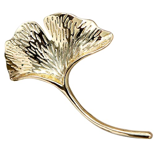 Beaupretty Legierung Brosche Ginkgo Anstecknadel Damen Kleidung Zubehör Langlebig und Vielseitig für Pullover Schals Hüte Jacken und Taschen Vintage Modebrosche von Beaupretty