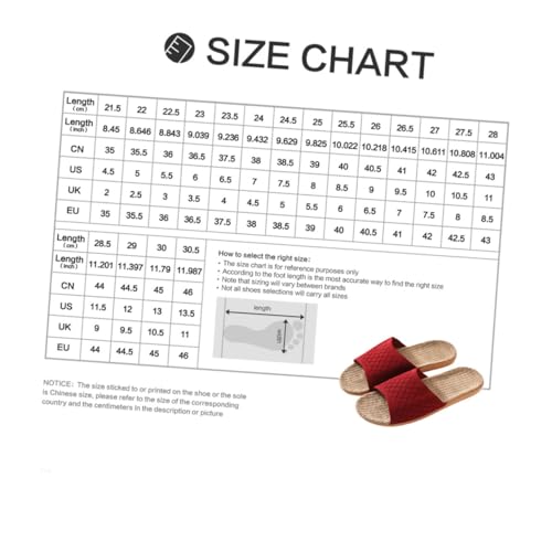 Beaupretty Atmungsaktive Sommer-hausschuhe Für Damen Und Herren Rutschfeste Bequeme Leinen-pantoffeln Mit Schweißabsorption Leichte Schlichte Slipper in Rot von Beaupretty