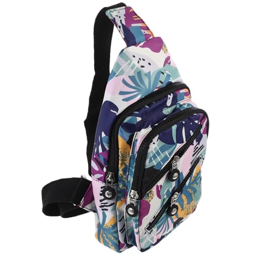 Beaupretty Leichte Mehrschichtige Nylon Umhängetasche Damen Crossbody Brusttasche mit Mehreren Fächern Praktische Schultertasche für Freizeit Reisen und Alltag Kompakt und Vielseitig von Beaupretty