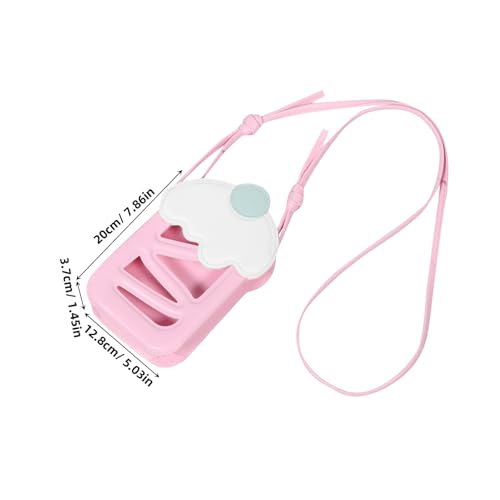 Beaupretty Handytasche in Eiscremeform Mit Schultergurt Handy-geldbörse Für Damen Kompakte Umhängetasche Aus Strapazierfähigem Pu Verspieltes Sommer-accessoire Mit Hohlen Details von Beaupretty