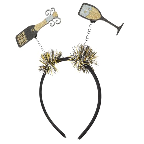 Beaupretty Leichtes Silvester Haarreif Neujahrs Stirnband Party Deko Kopfschmuck für Erwachsene Langlebiges Headband mit Festlichem Design für Weihnachts und Geburtstagsfeiern von Beaupretty