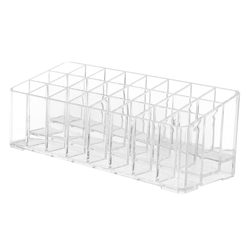 Beaupretty Lippenstift Organizer Mit Fächern Transparente Kosmetik Aufbewahrungsbox Makeup Pinsel Halter Für Schminktisch Für Schlafzimmer Badezimmer Stabil Und Praktisch Für Langfristige Nut von Beaupretty