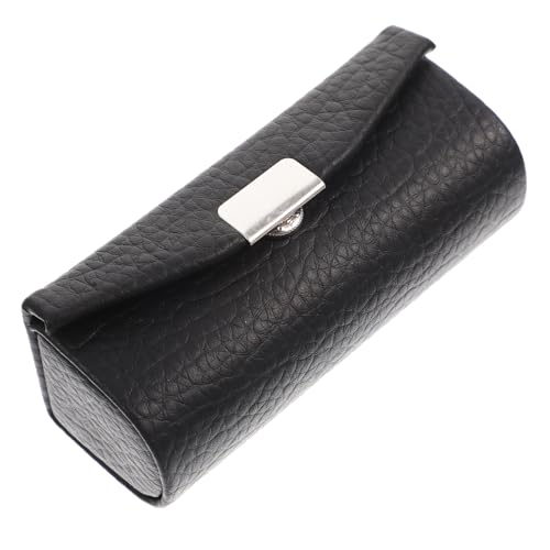 Beaupretty Kompakte Lippenstift-Aufbewahrungstasche Aus Pu Tragbarer Einzelner Lippenstifthalter Stilvolles Schwarzes Design Mit Rindsleder-textur Für Damen Zur Täglichen Nutzung Robuste von Beaupretty